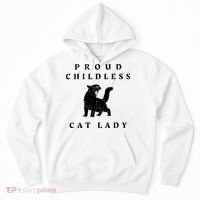 Proud Childless Cat Lady Kamala 2024 Election Political Hoodie thumb 0
