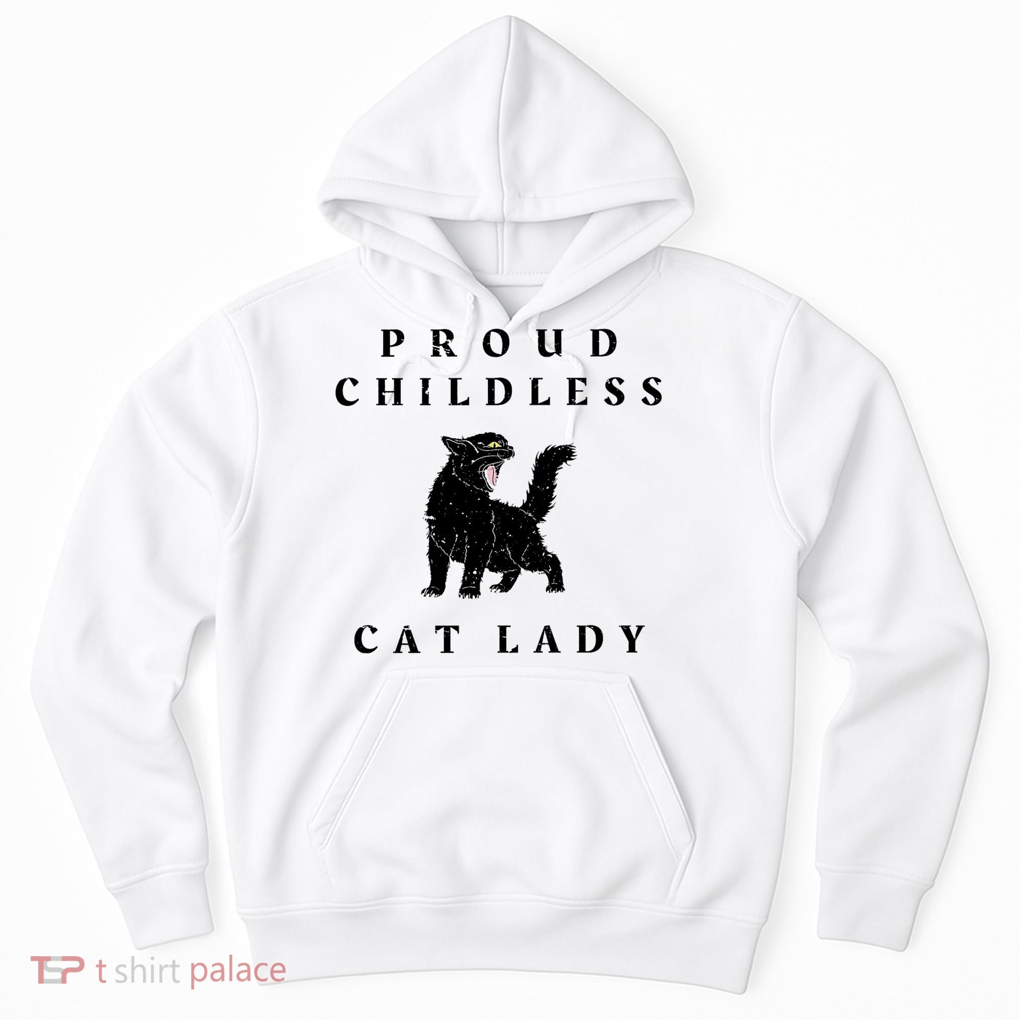 Proud Childless Cat Lady Kamala 2024 Election Political Hoodie