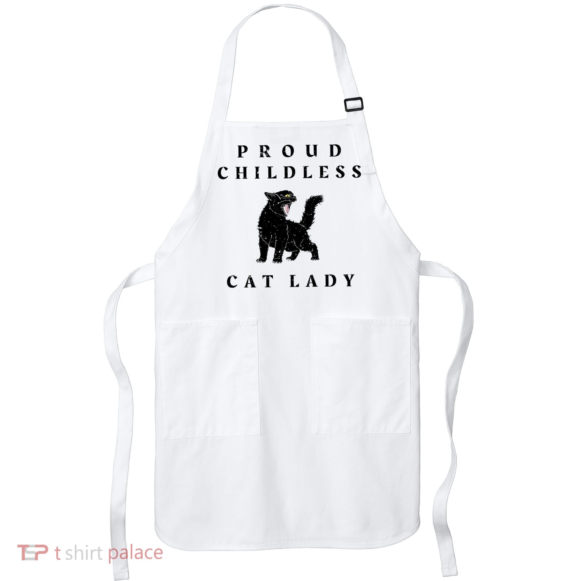 Proud Childless Cat Lady Kamala 2024 Election Political Apron