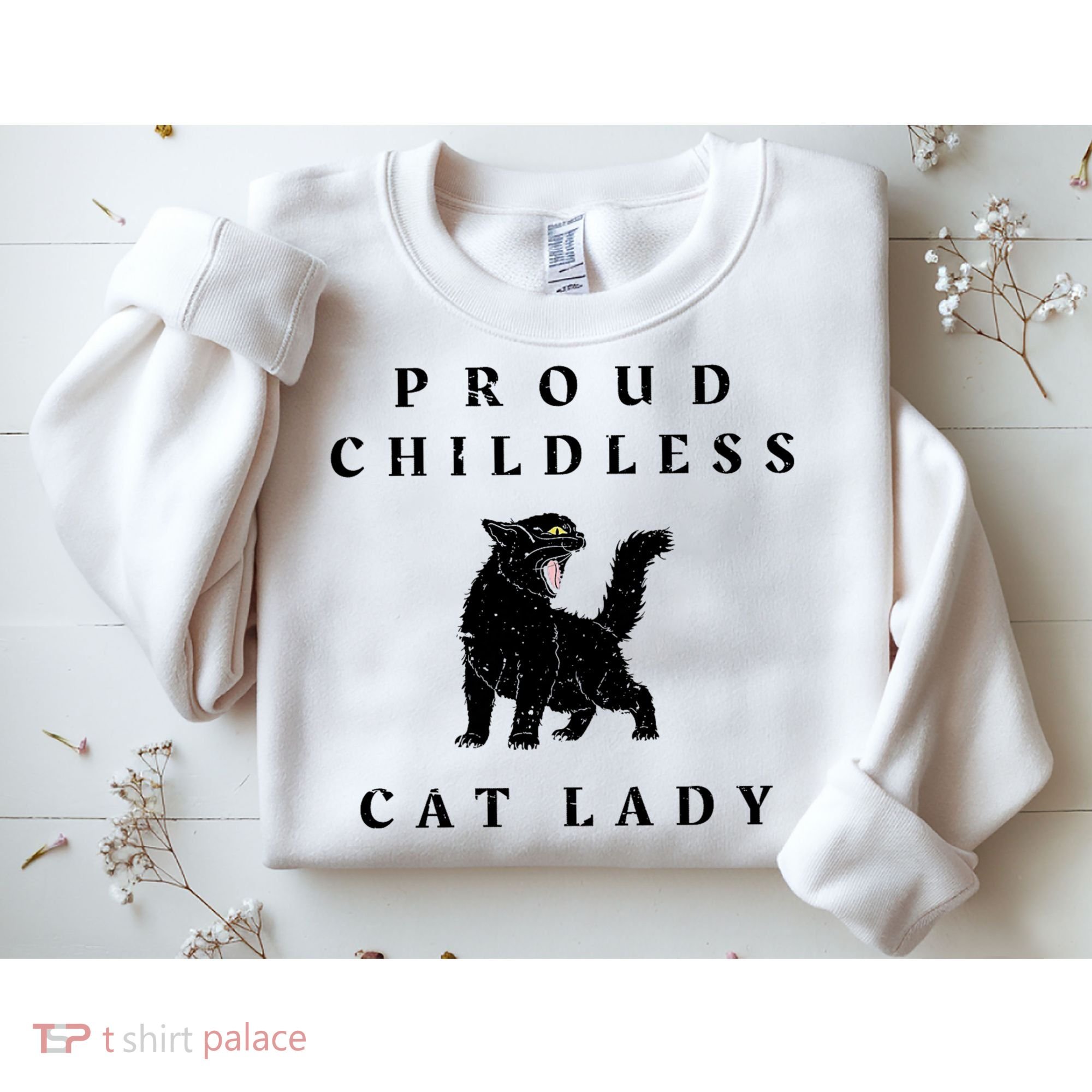 Proud Childless Cat Lady Kamala 2024 Election Political Sweatshirt