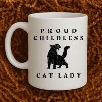 Proud Childless Cat Lady Kamala 2024 Election Political Coffee Mug thumb 2