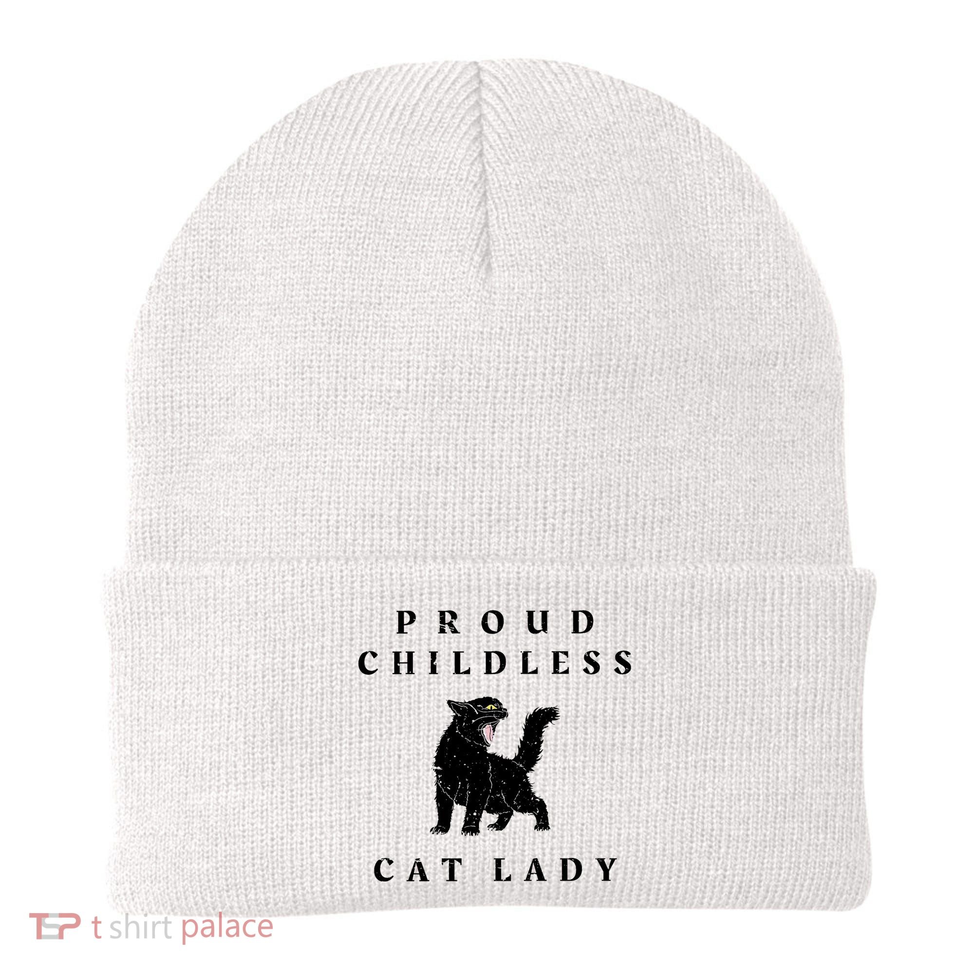 Proud Childless Cat Lady Kamala 2024 Election Political Beanie