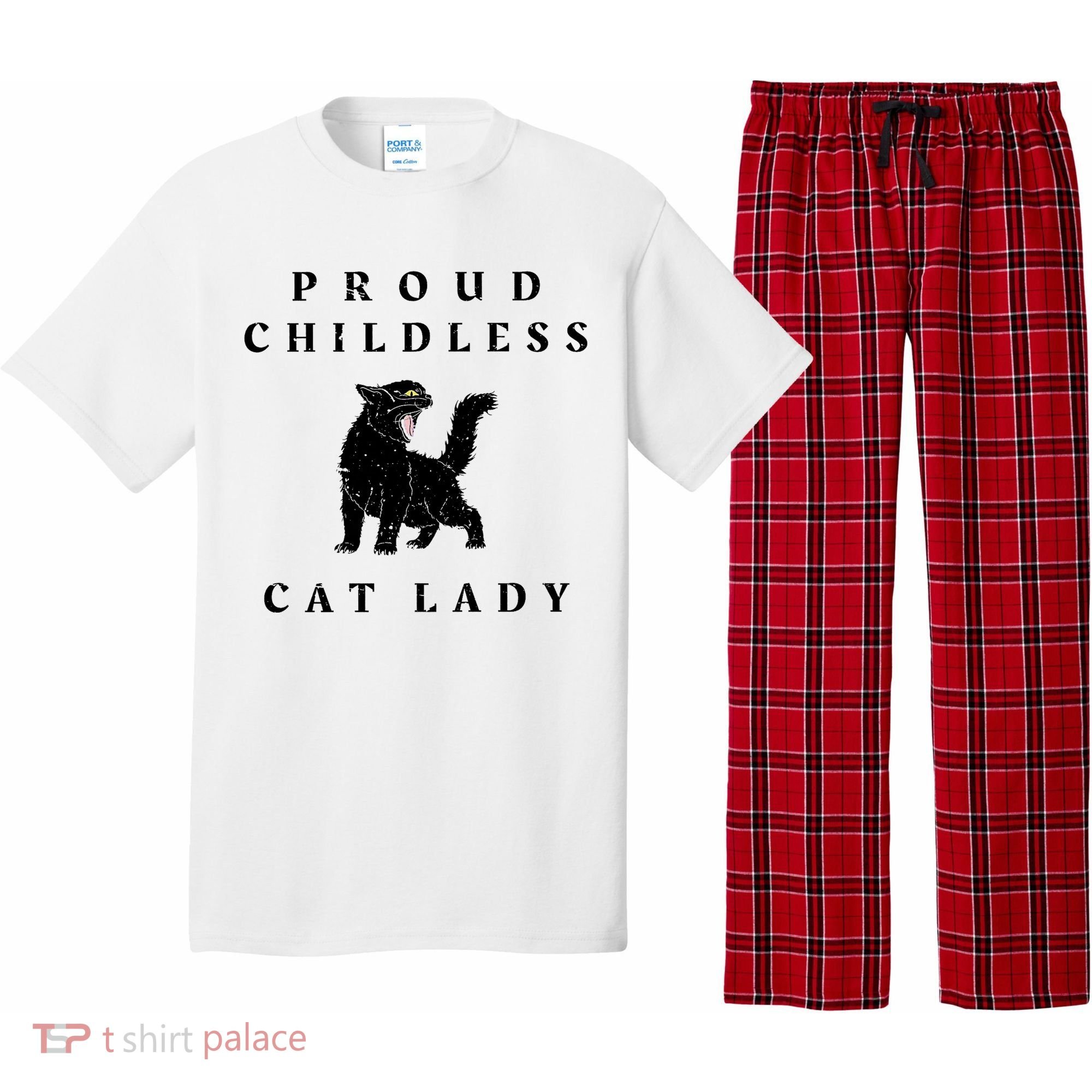 Proud Childless Cat Lady Kamala 2024 Election Political Pajama Set