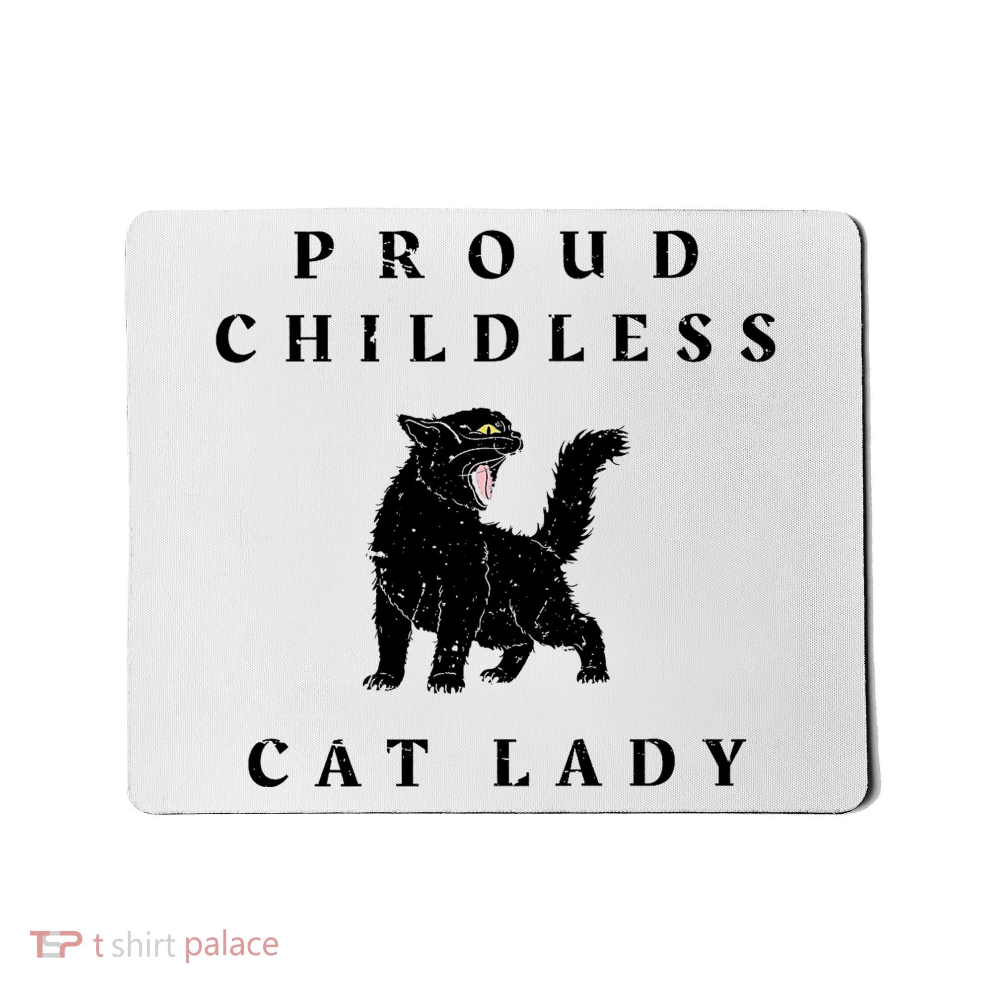 Proud Childless Cat Lady Kamala 2024 Election Political Mousepad