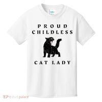 Proud Childless Cat Lady Kamala 2024 Election Political Kids T-Shirt thumb 0