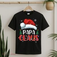 Papa Claus Christmas Lights Pajama Family Matching T-Shirt thumb 2