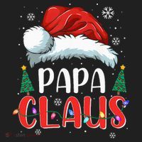 Papa Claus Christmas Lights Pajama Family Matching Beanie thumb 2