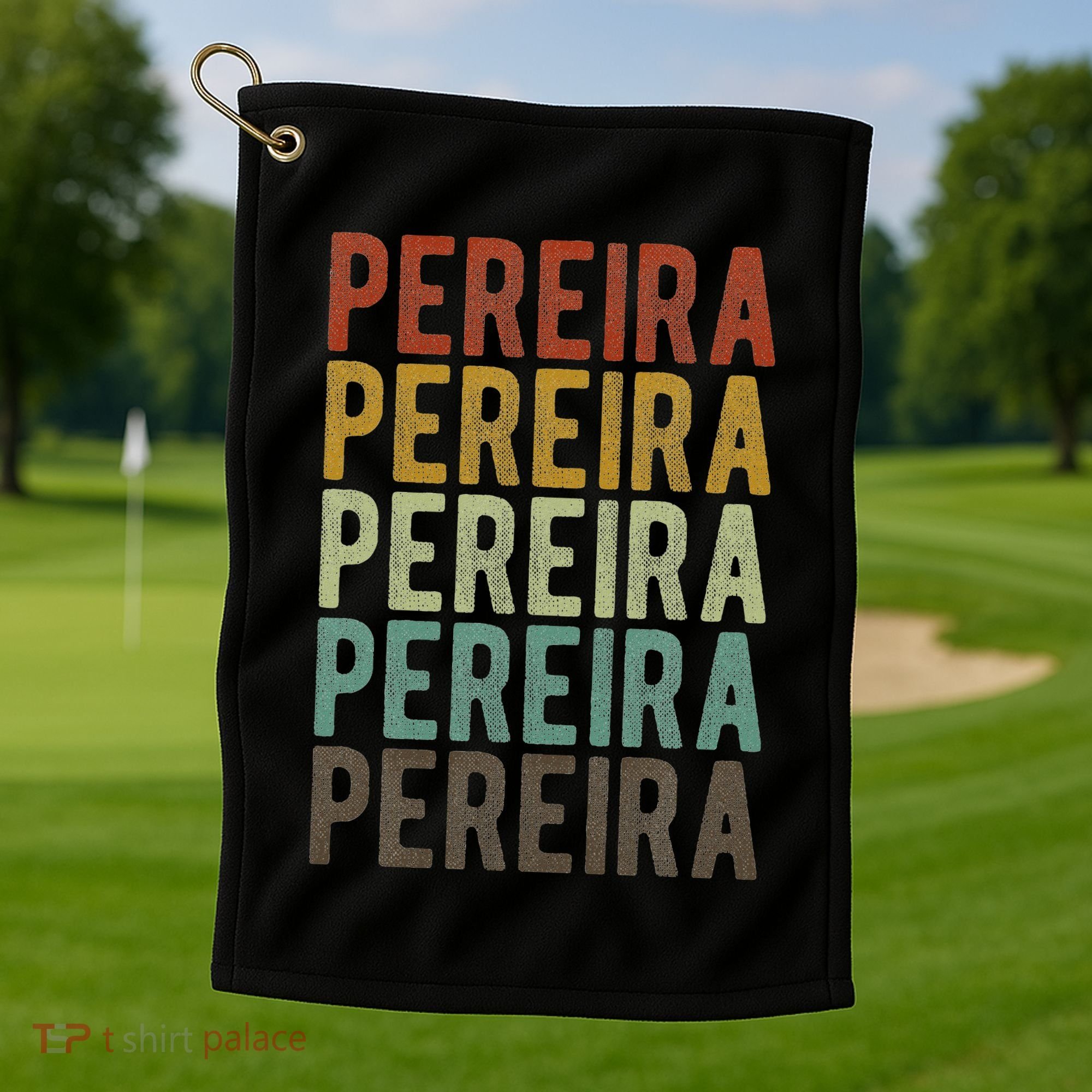 Pereira City Colombia Retro Golf Towel