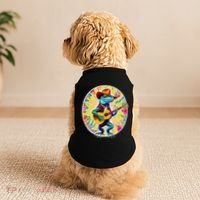 Psychedelic Country Cow Iguana Lizard Playing Guitar Doggie Tank thumb 2