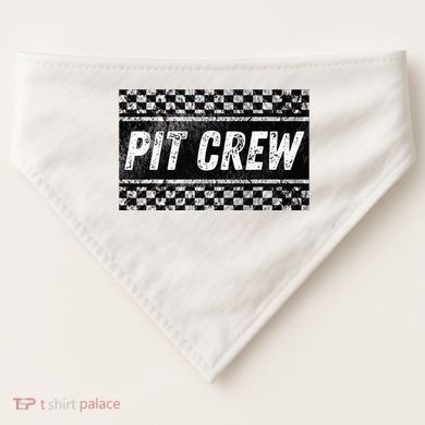 Pit Crew Costume For Racing Car Parties USA-Made Doggie Bandana
