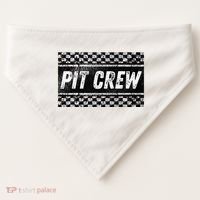 Pit Crew Costume For Racing Car Parties USA-Made Doggie Bandana thumb 0