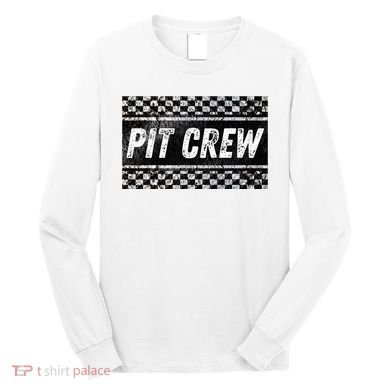 Pit Crew Costume For Racing Car Parties Long Sleeve Shirt