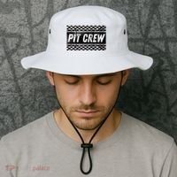 Pit Crew Costume For Racing Car Parties Bucket Hat thumb 2