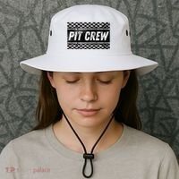 Pit Crew Costume For Racing Car Parties Bucket Hat thumb 3