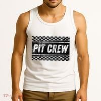 Pit Crew Costume For Racing Car Parties Tank Top thumb 3