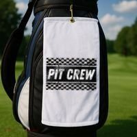 Pit Crew Costume For Racing Car Parties Golf Towel thumb 2