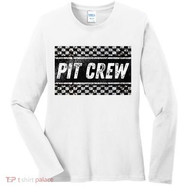 Pit Crew Costume For Racing Car Parties Women's Long Sleeve Shirt
