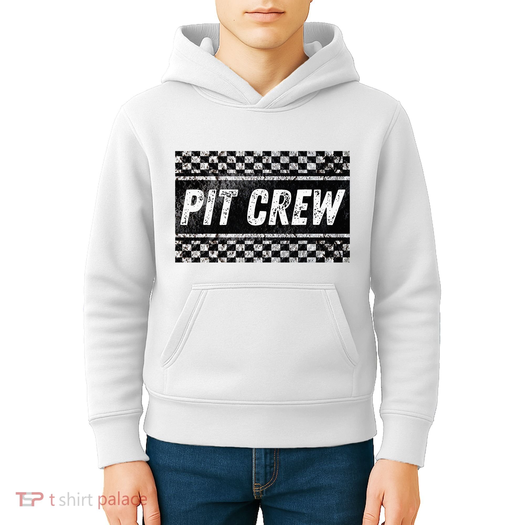 Pit Crew Costume For Racing Car Parties Kids Hoodie