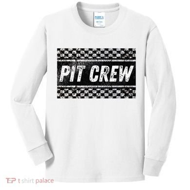 Pit Crew Costume For Racing Car Parties Kids Long Sleeve Shirt