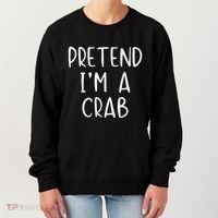 Pretend Crab Costume Halloween Lazy Easy Women's Sweatshirt thumb 0