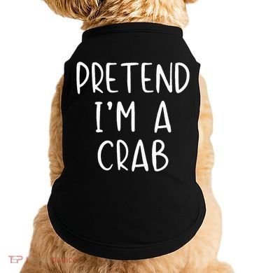 Pretend Crab Costume Halloween Lazy Easy Doggie Tank