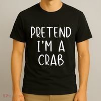 Pretend Crab Costume Halloween Lazy Easy T-Shirt thumb 3