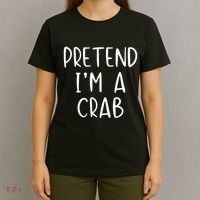 Pretend Crab Costume Halloween Lazy Easy T-Shirt thumb 4