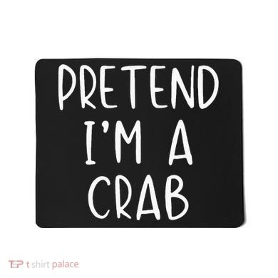 Pretend Crab Costume Halloween Lazy Easy Mousepad