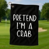 Pretend Crab Costume Halloween Lazy Easy Golf Towel thumb 1