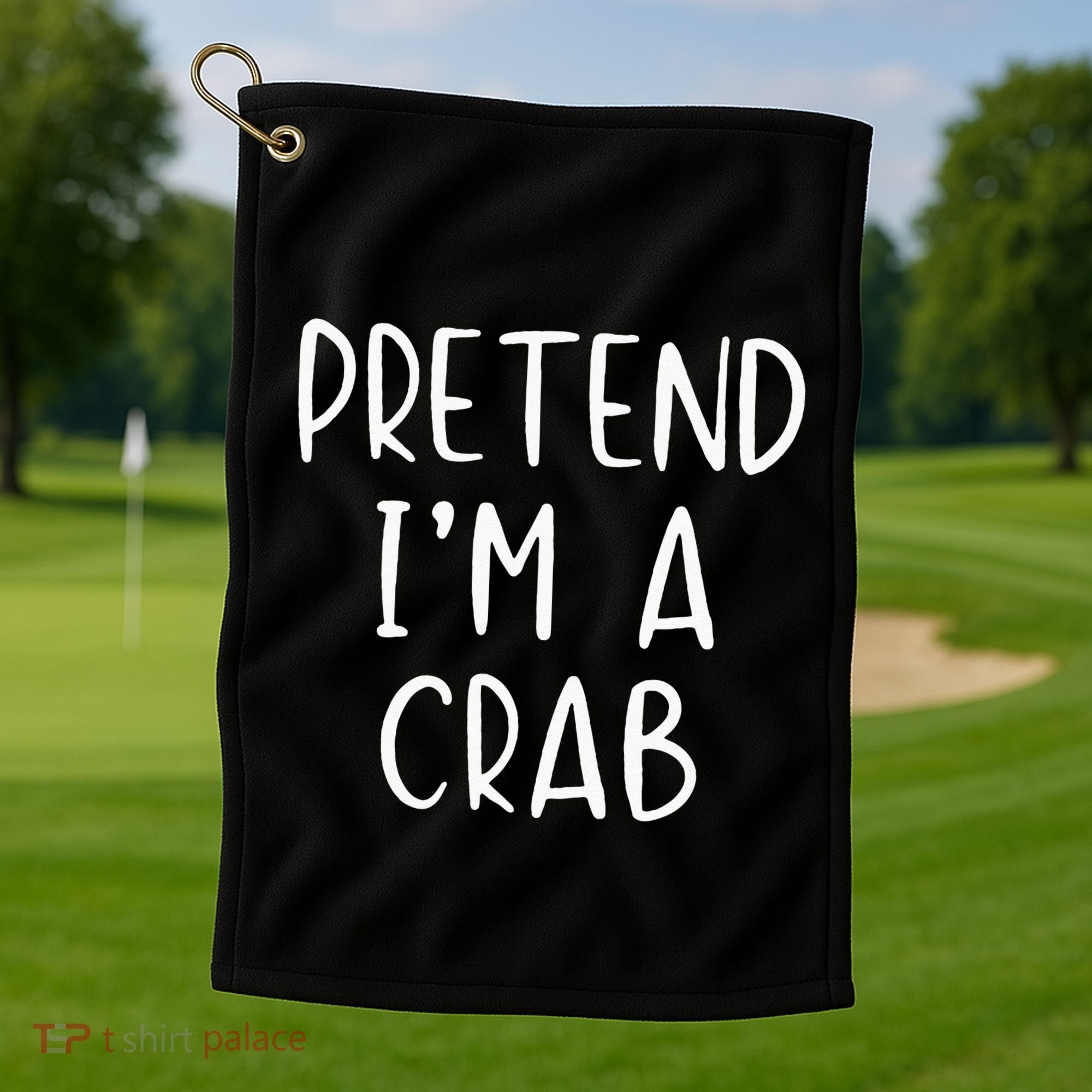 Pretend Crab Costume Halloween Lazy Easy Golf Towel