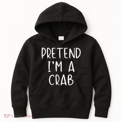 Pretend Crab Costume Halloween Lazy Easy Kids Hoodie