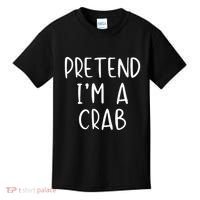 Pretend Crab Costume Halloween Lazy Easy Kids T-Shirt thumb 0