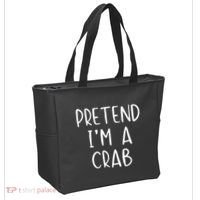 Pretend Crab Costume Halloween Lazy Easy Tote Bag thumb 2