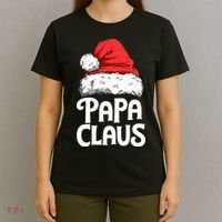 Papa Claus Christmas Dad Santa Family Matching Pajamas Xmas T-Shirt thumb 4