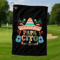 Papa Cito Cinco De Mayo Funny Music Graphic Cute Gift Golf Towel thumb 1
