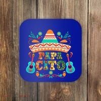 Papa Cito Cinco De Mayo Funny Music Graphic Cute Gift Coaster thumb 0