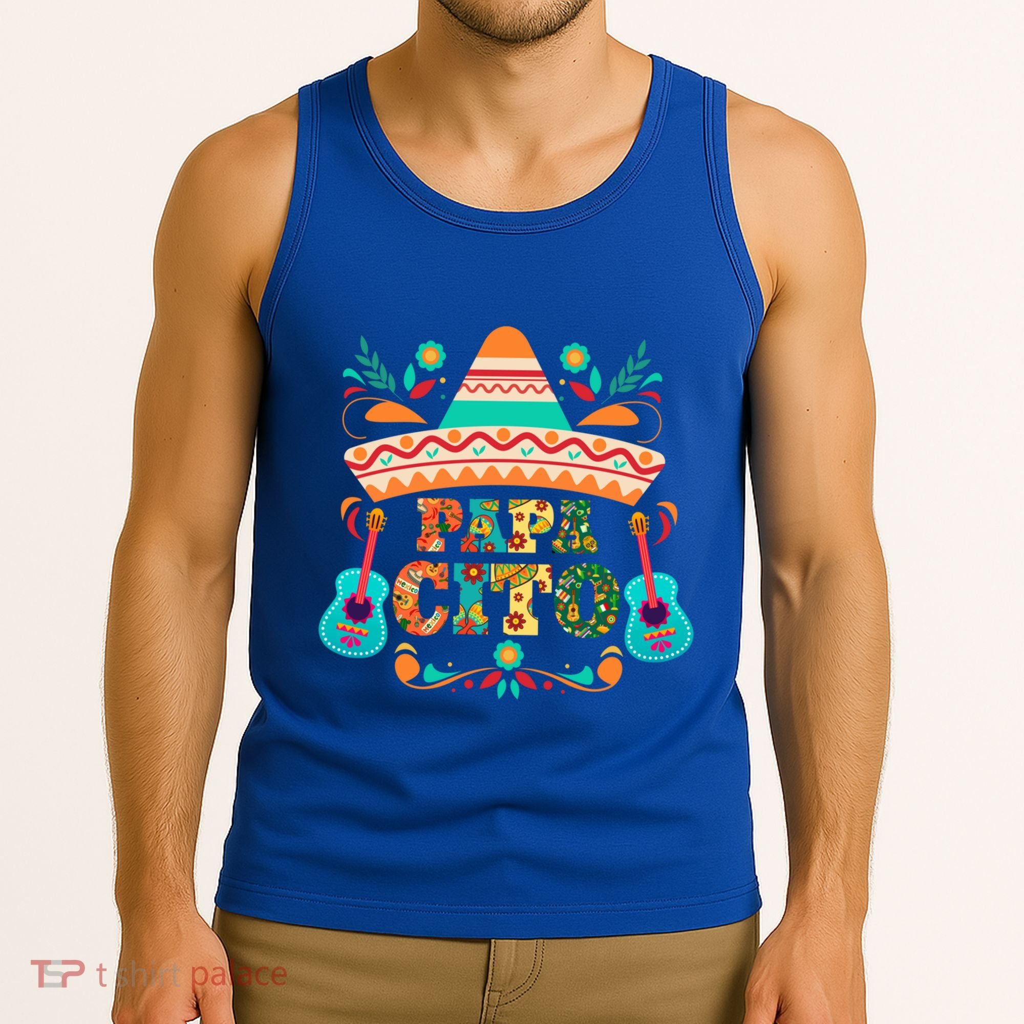 Papa Cito Cinco De Mayo Funny Music Graphic Cute Gift Tank Top