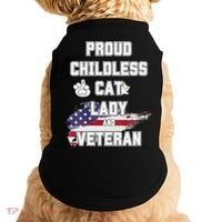 Proud Childless Cat Lady And Veteran Doggie Tank thumb 0