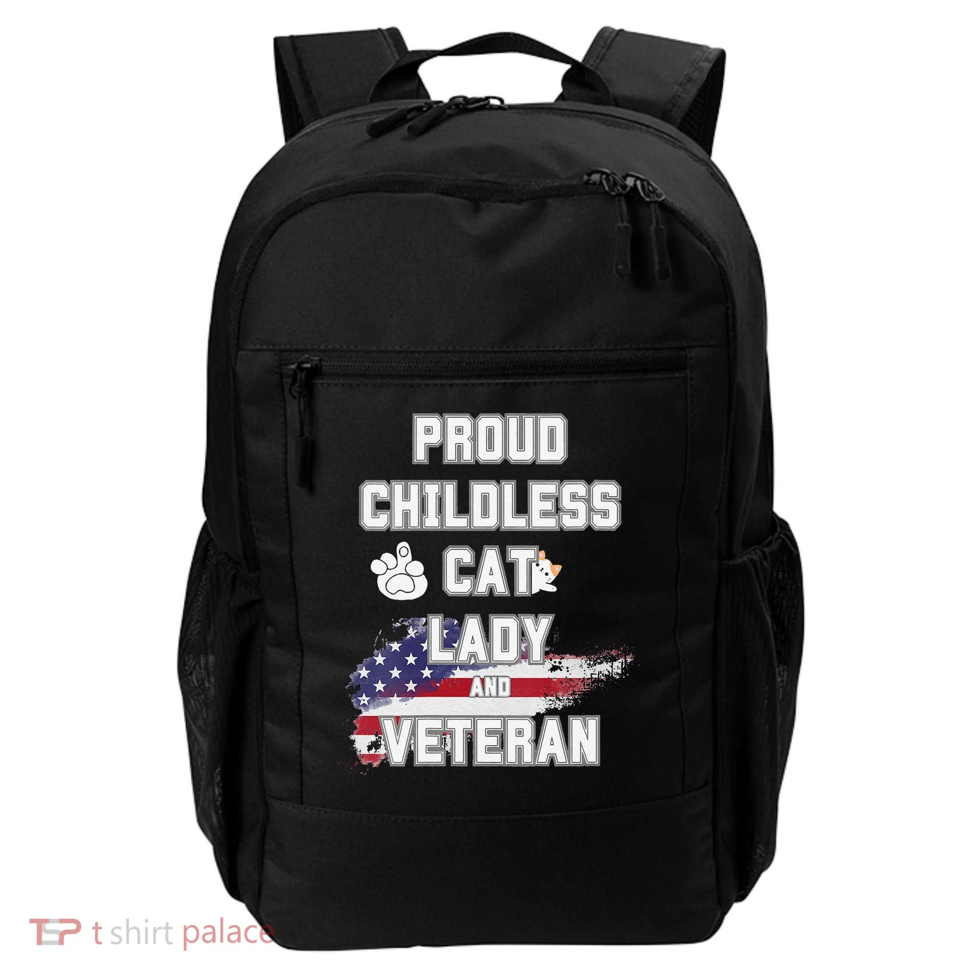 Proud Childless Cat Lady And Veteran Backpack