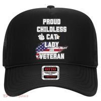 Proud Childless Cat Lady And Veteran Hat thumb 0