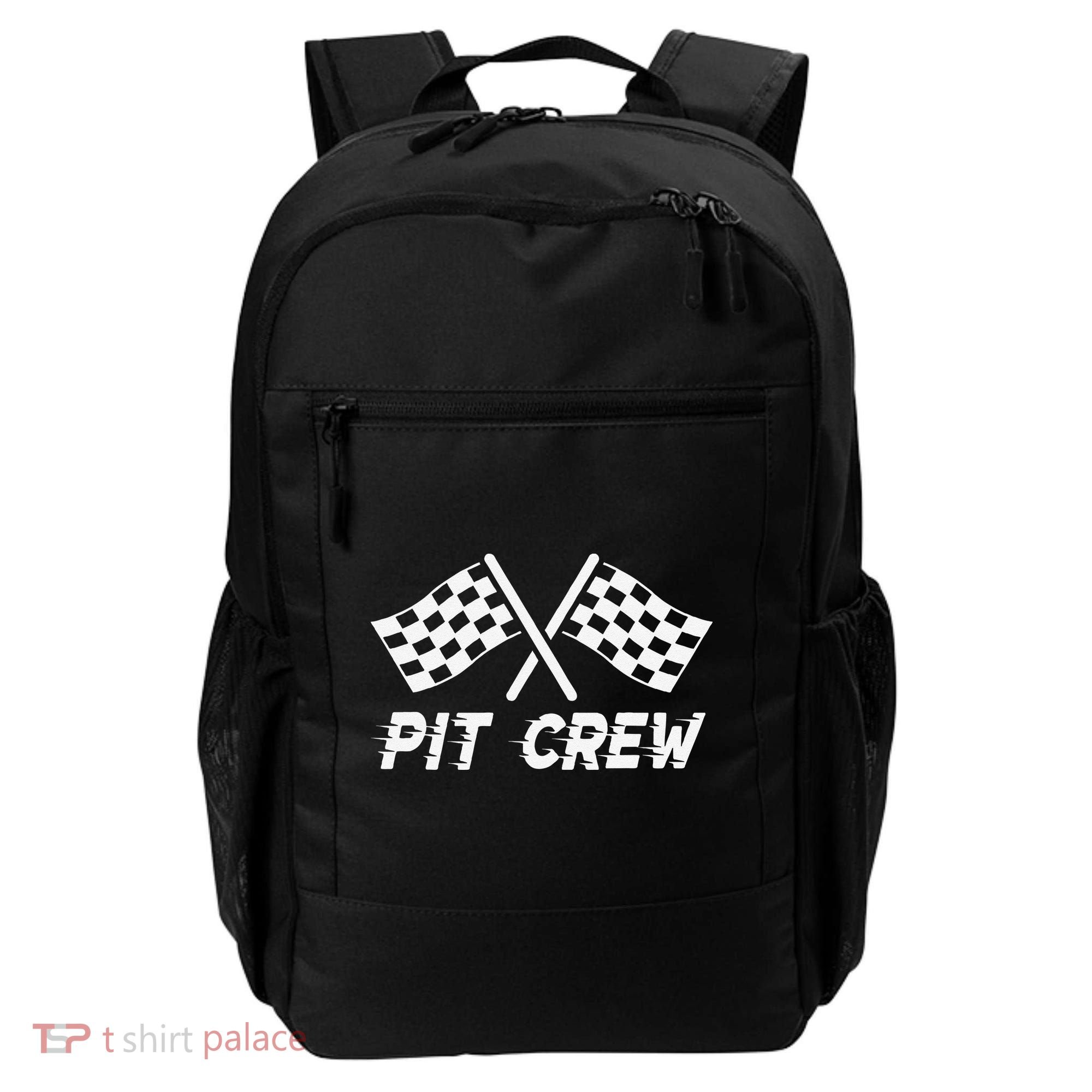 Pit Crew Costume For Race Car Parties Backpack