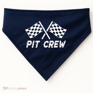 Pit Crew Costume For Race Car Parties USA-Made Doggie Bandana