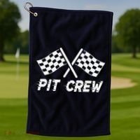 Pit Crew Costume For Race Car Parties Golf Towel thumb 1