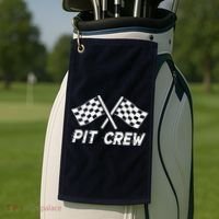 Pit Crew Costume For Race Car Parties Golf Towel thumb 2