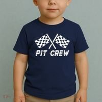 Pit Crew Costume For Race Car Parties Toddler T-Shirt thumb 2