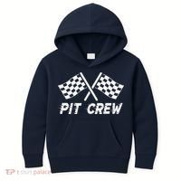 Pit Crew Costume For Race Car Parties Kids Hoodie thumb 0