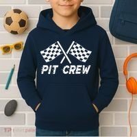 Pit Crew Costume For Race Car Parties Kids Hoodie thumb 2