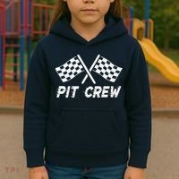 Pit Crew Costume For Race Car Parties Kids Hoodie thumb 3