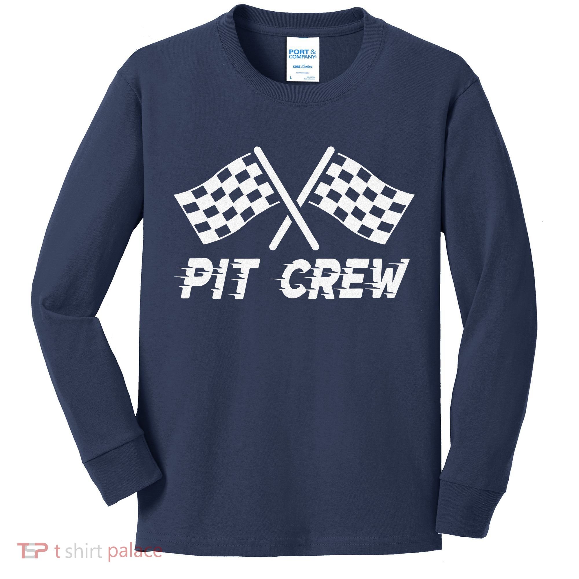Pit Crew Costume For Race Car Parties Kids Long Sleeve Shirt