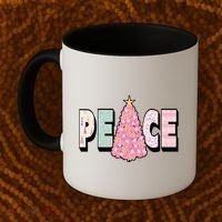 Peace Christmas Cute Holiday Gift Coffee Mug thumb 2